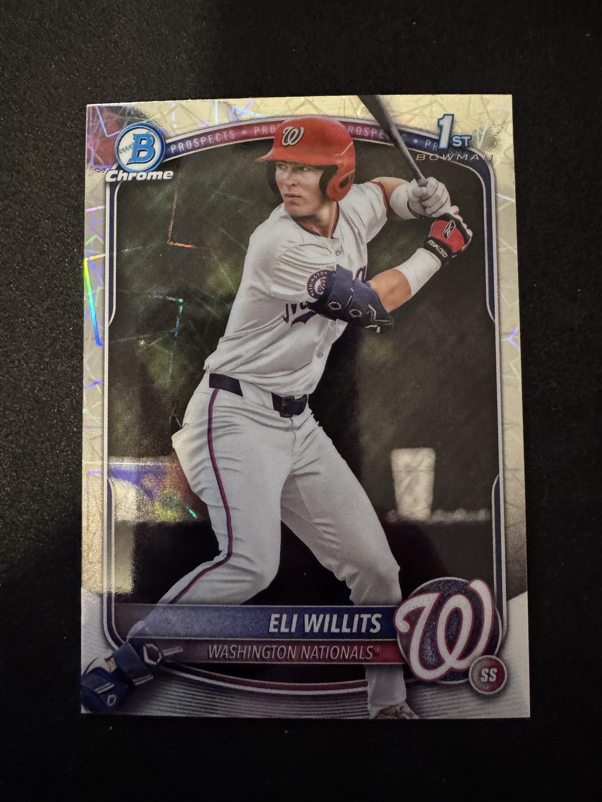 2025 Bowman Draft #BDC-1 Eli Willits Chrome Laser Refractor