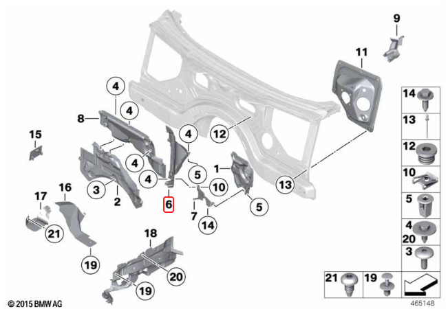 2009-2023 Rolls Royce Dawn RR6 Right Side Upper Engine Bulkhead 9158128 OEM