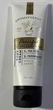Bath Body Works Aromatherapy Peaceful Tea Tree Peppermint Body Cream 8 Oz New