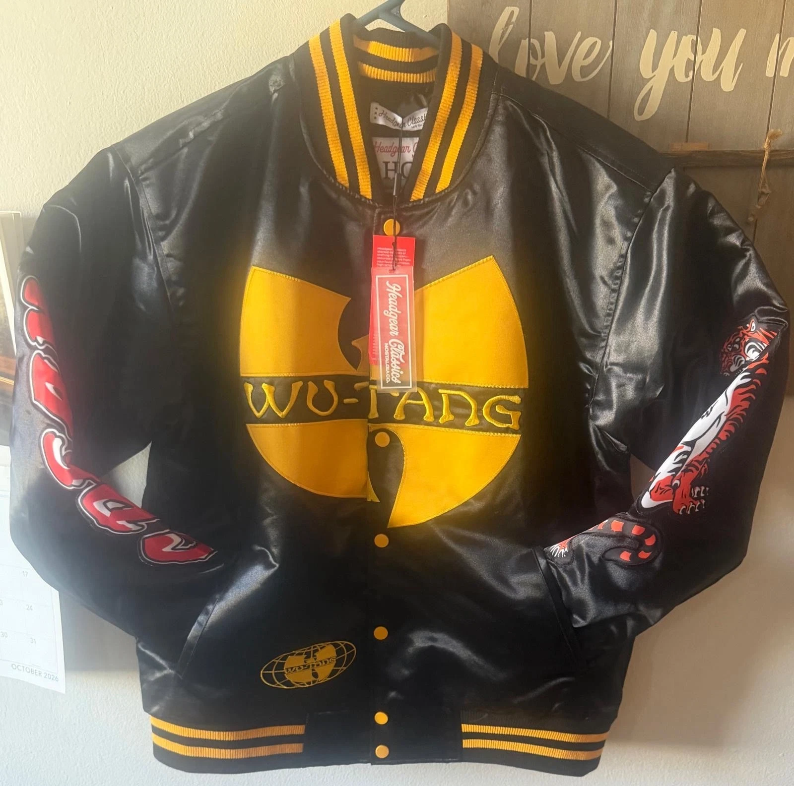 🔴Wu-Tang Jacket Size M Tiger Style Big Logo WuTang Final Chamber Rza image 1