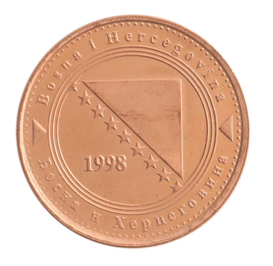 十王星南 法被 The 2nd Period Bosnia & Herzegovina 50 Feninga, 1998-2025, KM #117, XF-Extremely