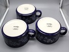 3 Temp-tations By Tara Blue Floral Lace Soup Mug Handle PPP-SQ-471668 L@@Kl — photo 4