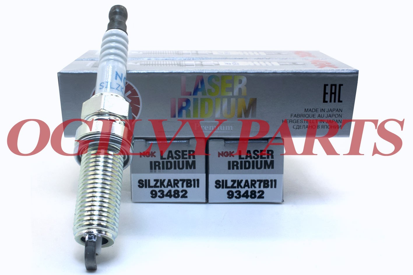 New Genuine NGK 93482 4 Laser Iridium Spark Plug SILZKAR7B11 For 11-19 Subaru