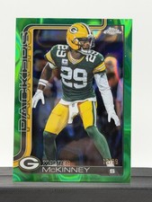 2025 Topps Chrome #113 Xavier McKinney Green Lava Refractor /99 Packers