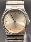 [Exc+5] SEIKO CREDOR 9581-6020 Mens Vintage Watch Silver Dial Quartz Japan