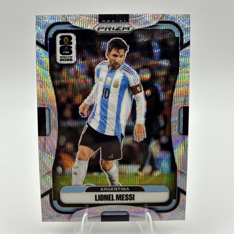 2026 Prizm FIFA World Cup Lionel Messi Silver Wave Prizm #10 Argentina