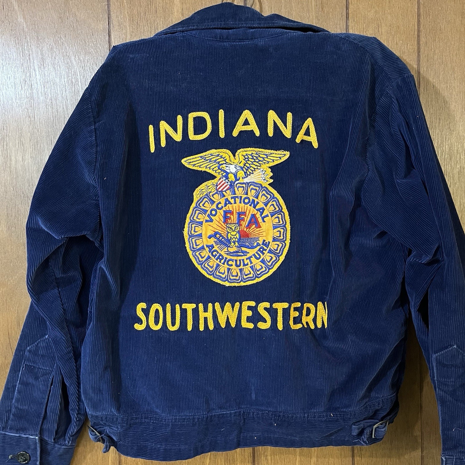 Vintage 50s 60s FFA Indiana Corduroy Chain Stitched B… - Gem