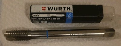 Würth M12 Maschinengewindebohrer DIN 371/376 HSCO Form B | 0653 12