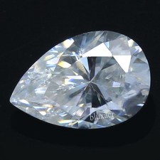 Diamant en vrac blanc poire 3 x 2,5 mm certifié couleur naturelle DE VVS1