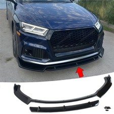 Gloss Black Front Lip Splitter Fit For Audi Q5 Mk2 Q5 S-line Sq5 2018 2019 2020 Gloss Black Front Lip Splitter Fit For Audi Q5 Mk2 Q5 S-line Sq5 2018 2019 2020
