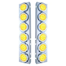 United Pacific 33709 Air Cleaner Light Bar   Front, Stainless Steel, With