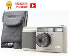 LCD Perfect N MINT w/ Hood Strap Ricoh GR1s Silver 35mm Film Camera From JAPAN