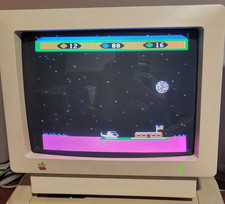 Very Nice 1985 Apple IIc IIe 13" Color Monitor A2M4043 vintage CRT Retro Gaming