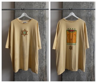 Vintage Be Good Family Wisdom Is Magic 1990s T-Shirt Sand color 2 side BTH21