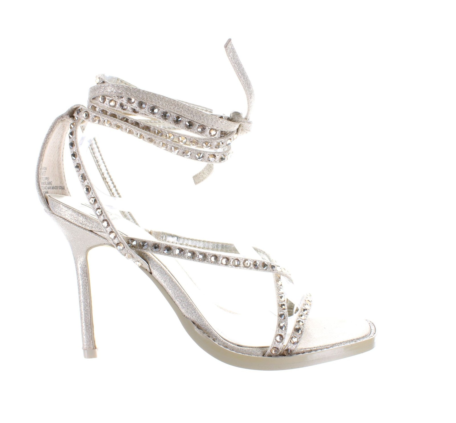 JLO by Jennifer Lopez Womens Gardina Gold Ankle Strap Heels Size 6.5 (7742969)