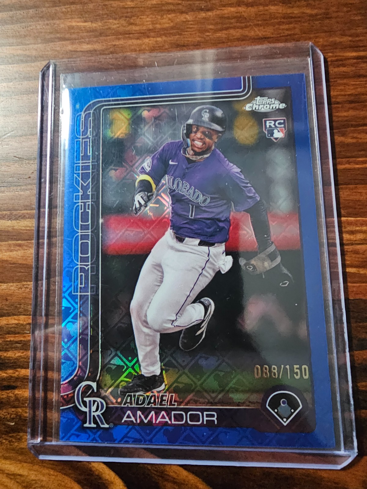 2025 Topps Chrome Logofractor Edition - Adael Amador #255 Blue /150! Refractor