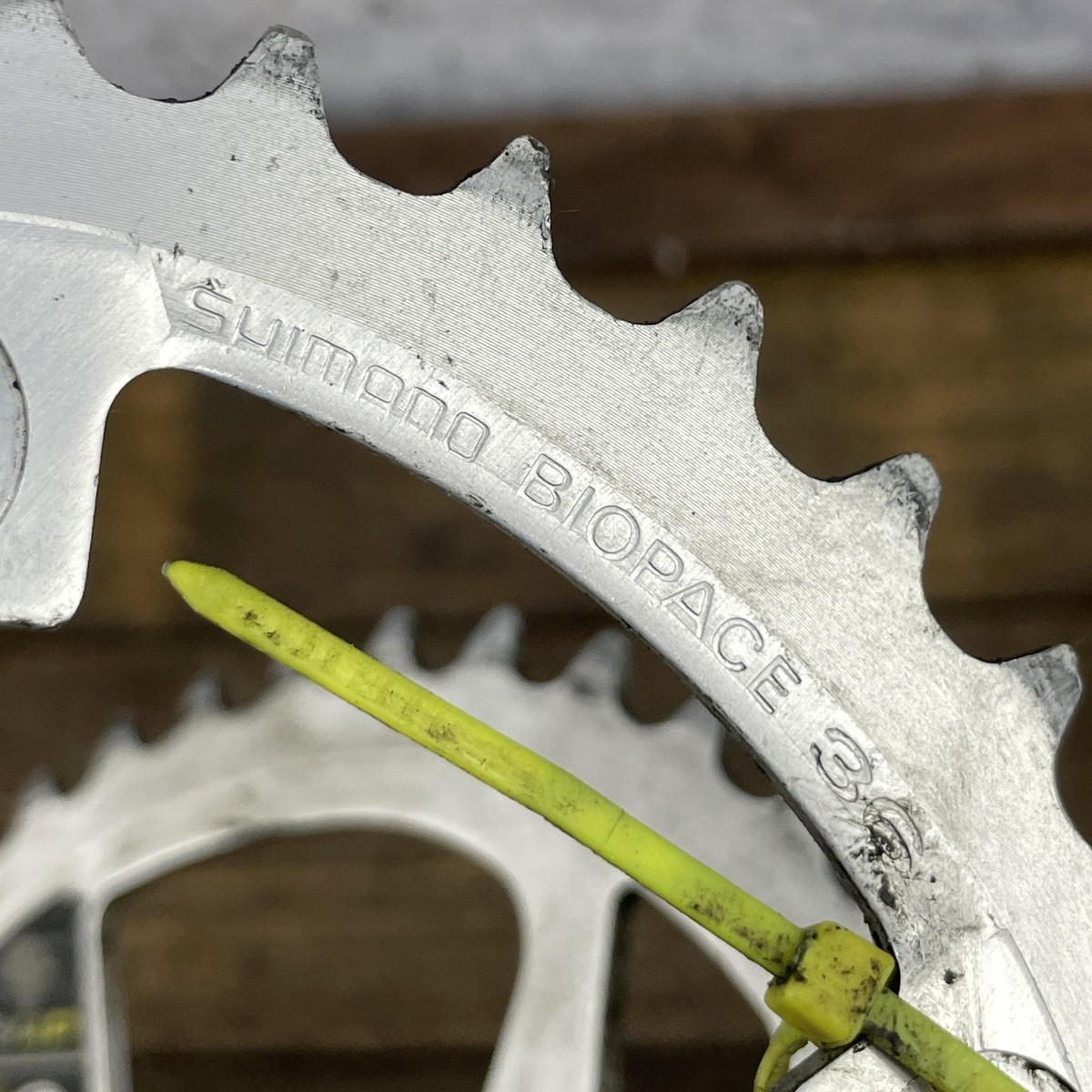 Vintage Shimano Biopace HP Chainrings Set 46/36/26 Oval 110/74 BCD
