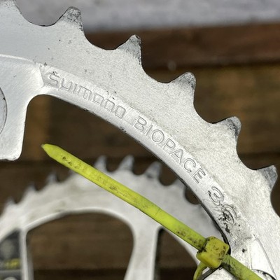Vintage Shimano Biopace HP Chainrings Set 46/36/26 Oval 110/74 BCD