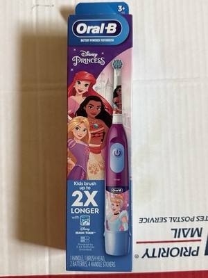 (2 Pack) Oral-B Kids Power Battery Toothbrush Disney Princess Girls w/Batteries