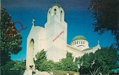 Ansichtskarte_ Los Angeles, Sophien Griechische Kathedrale [graue Linie]