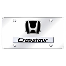 Dual Chrome On Chrome License Plate - Officially Licensed For Honda Crosstour Dual Chrome On Chrome License Plate - Officially Licensed For Honda Crosstour