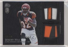 2014 Bowman Sterling Rookie Dual Relics Black Refractor 7/75 Jeremy Hill u3f