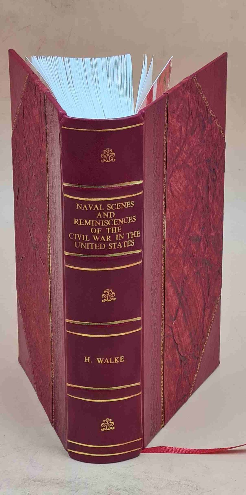 Naval scenes and reminiscences of the Civil War in the United St [Leather Bound]