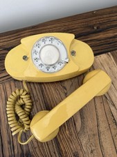 Vintage Yellow Princess Rotary Phone CS702BM AT&T Bell Tested Works