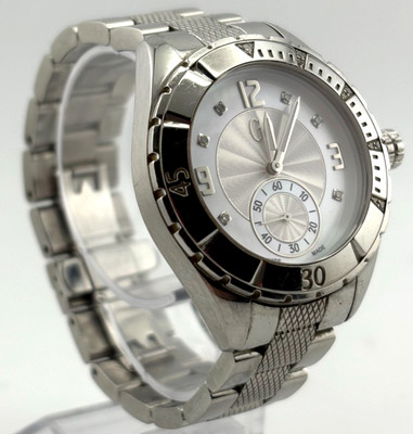 GC 38mm Uhr - A70100L DIAMANT Damenuhr mit Box & Papieren & Ersatzglied