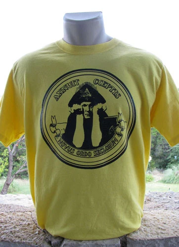 T-shirt Aleister Crowley To Mega Therion - Occultisme - Coton Noir, Tailles S à XXXL