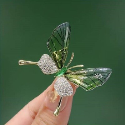 Broche Lapin En Métal Doré Avec émail Et Strass - Superbe Bijou Fantaisie