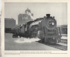 Boston & Maine Engine #3685  Suburban Train  North Station  8?x10? Photograph