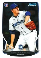 2013 Bowman Chrome #10 Brandon Maurer RC Seattle Mariners