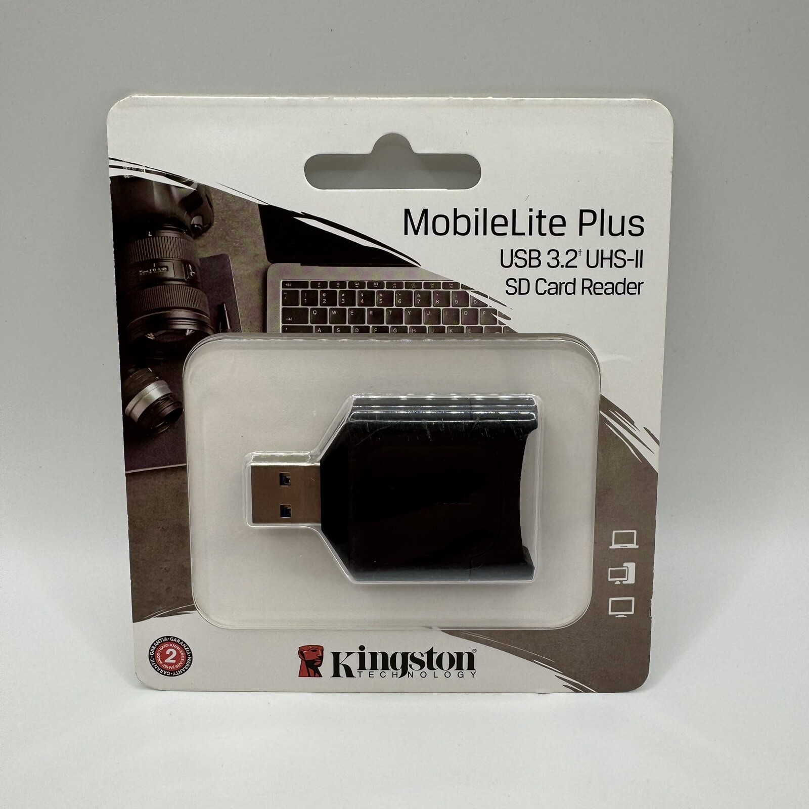 Kingston MobileLite Plus USB 3.2 SDHC/SDXC UHS-II Card Reader (MLP)