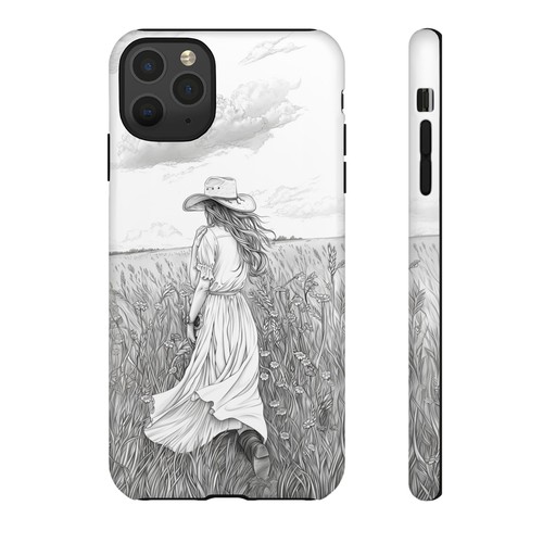 Cowgirl Drawing Field Phone Case for iPhone, Samsung Galaxy, Pixel - 第 117/240 張圖片