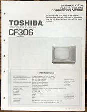 Toshiba CF306 Supp Service Manual Original 