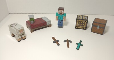 Minecraft  Mojang Action Figures Lot