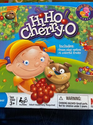 Hi Ho! Cherry-O Board Game - 2007 Game board 40 Fruit Spinner Arrow 4 ...