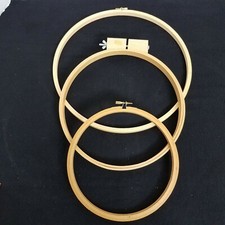 Embroidery Wooden Hoop/Frame 3 8" 10" 12" Round Vintage NEEDLEWORK SEWING