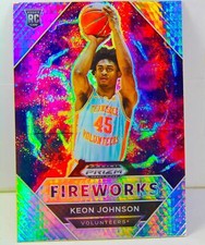 Keon Johnson RC 2021 Hyper Prizm Draft Picks Fireworks Insert Rookie Card #5 NBA