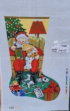 Hand Painted Needlepoint Canvas Christmas And Seasonal 13 Mesh
