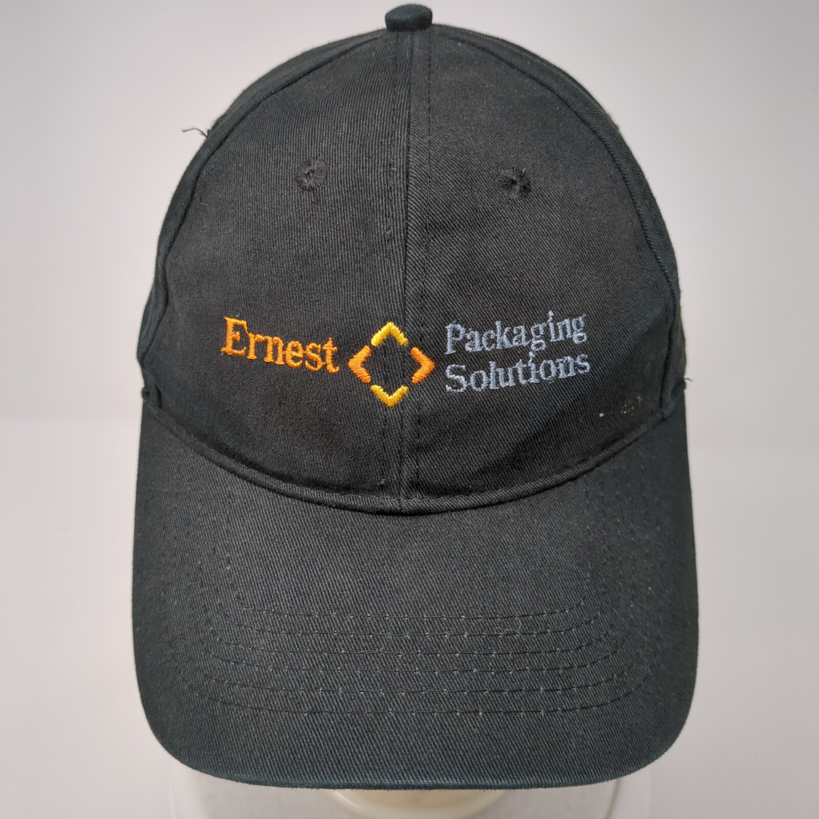 Ernest Packaging Solutions Strapback Hat Black OS… - image 2