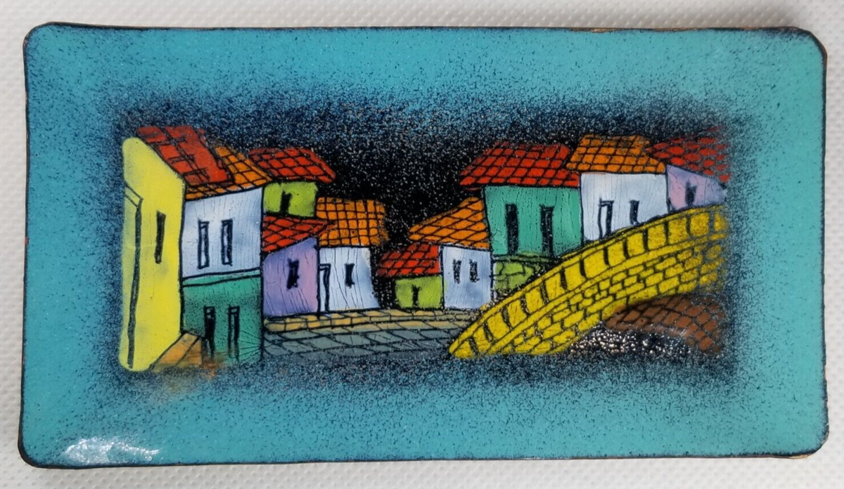 L'Arte del Merletto 切手セット 2004 Lopez Rodezno for Studio D'Arte Aluna Honduras Enameled Copper