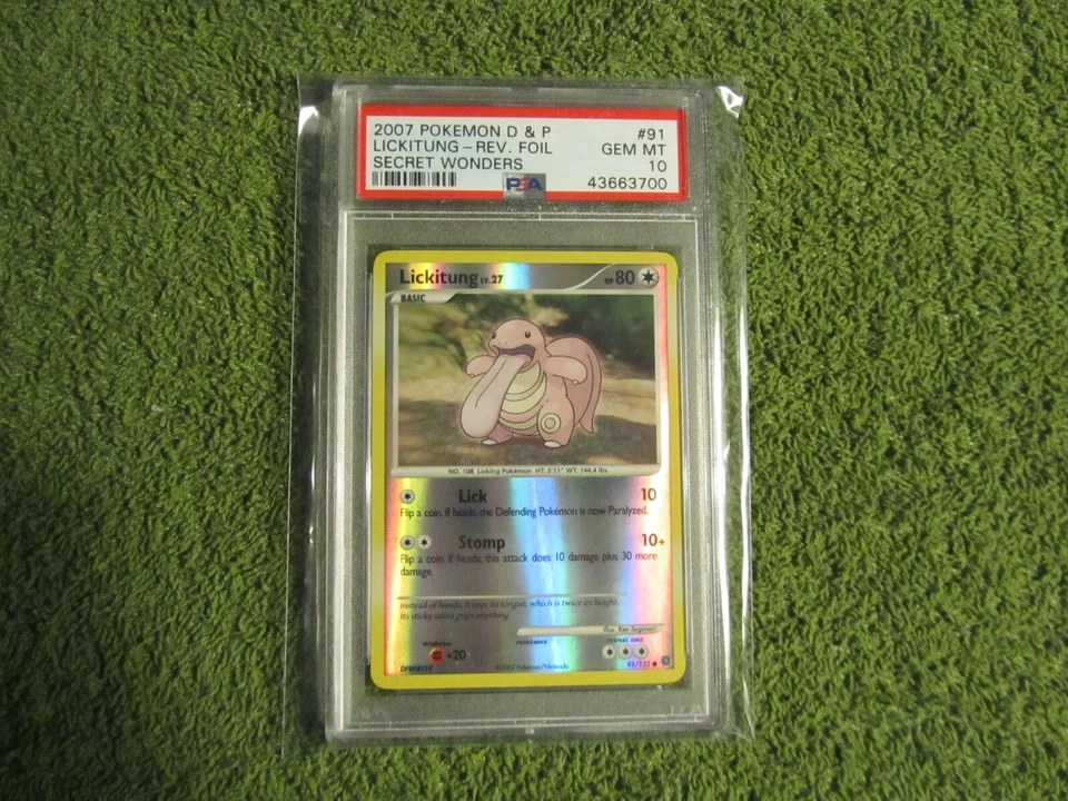 PSA 10 2007 Diamond & Pearl Secret Wonders Reverse Foil Lickitung 91/132 ONLY 1 - Image 4 of 4