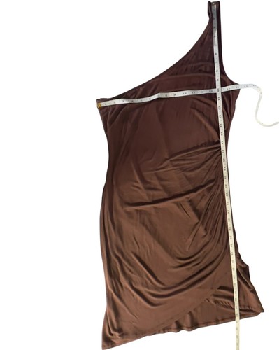 AVLN Studio Stitch Fix One Shoulder Size S Jersey Dress Ruched Side Knee Length - Picture 5 of 7
