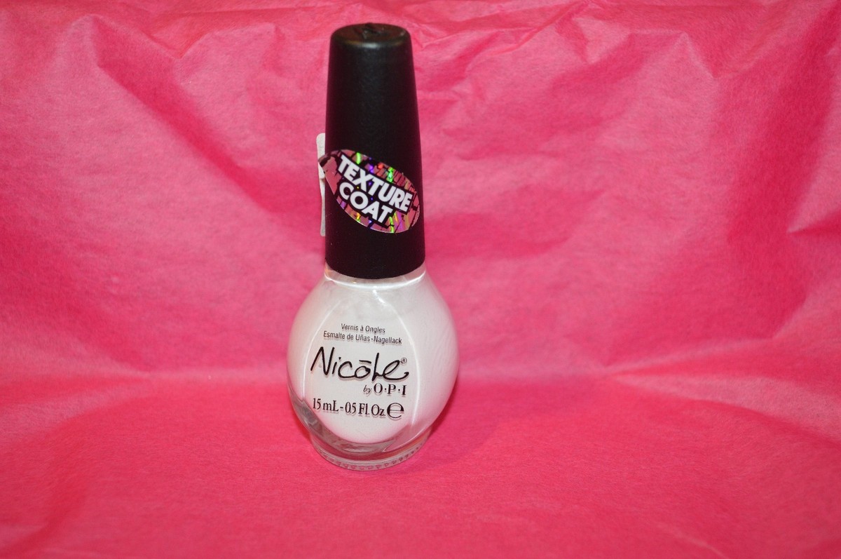 OPI Nail Polish Laquer White Texture NI 380 Nicole | eBay