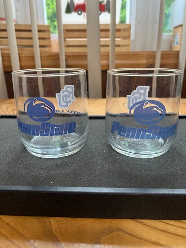 PAR DE VASOS PENN STATE NITTANY LIONS 15 ONZAS 3 3/4" DE ALTO ROCAS - Imagen 2 de 3