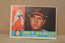 1960 TOPPS HOYT WILHELM  BASEBALL  CARD #395