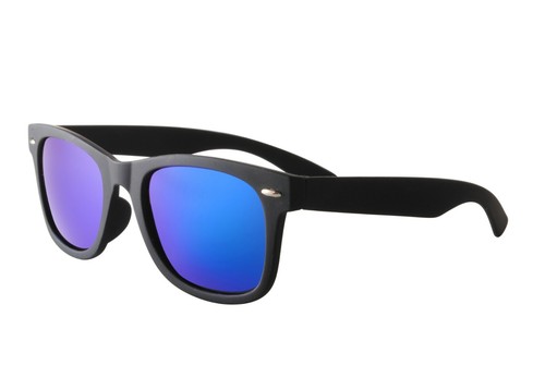 Matt Negro Polarizado Espejado De moda Gafas de SOL WAYFARE UV400 baratos |  eBay