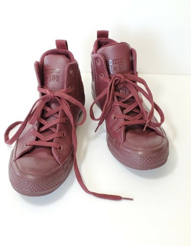 maroon converse slip ons